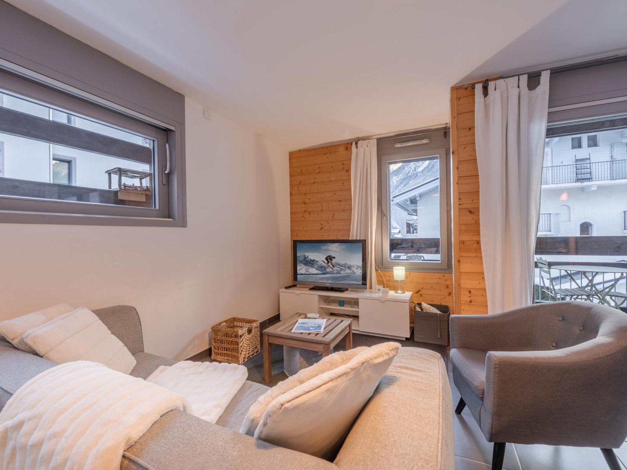 : Moderne 4 Pers, Proche Gare Et Pistes, Avec Wifi Et Parking - Fr-1-343-255 Apartment Chamonix